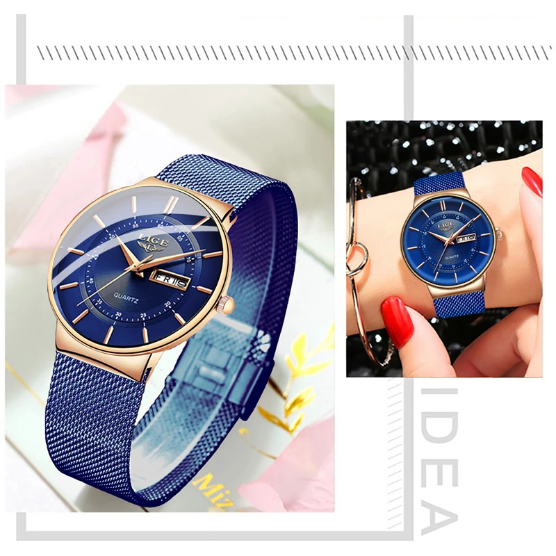 Women Watches LIGE Top Brand L - огляд і ціна Luxury Watch Top 10