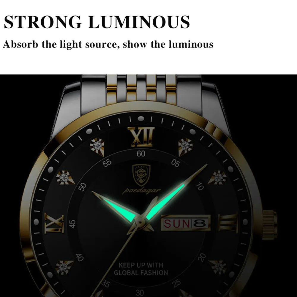 POEDAGAR Top Brand Men Watch S - огляд і ціна Luxury Watch Top 10