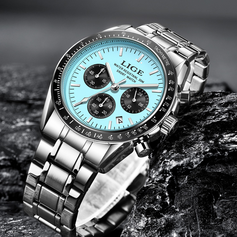 LIGE Top Brand Luxury New Men  - огляд і ціна Luxury Watch Maker