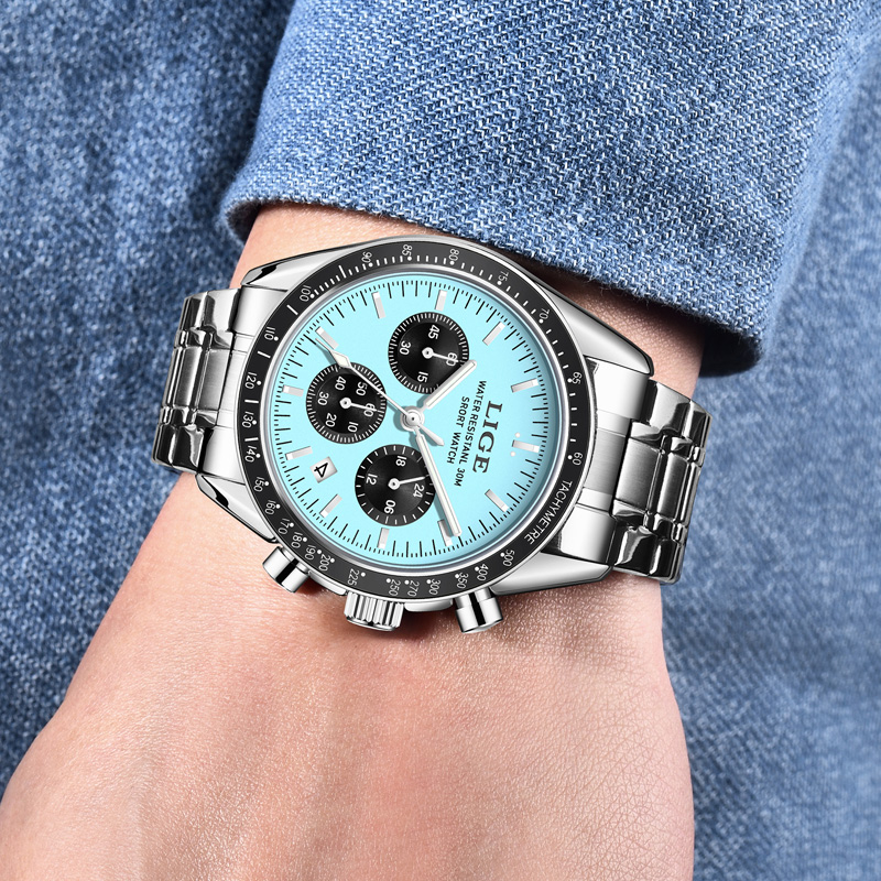 LIGE Top Brand Luxury New Men  - огляд і ціна Luxury Watch Maker