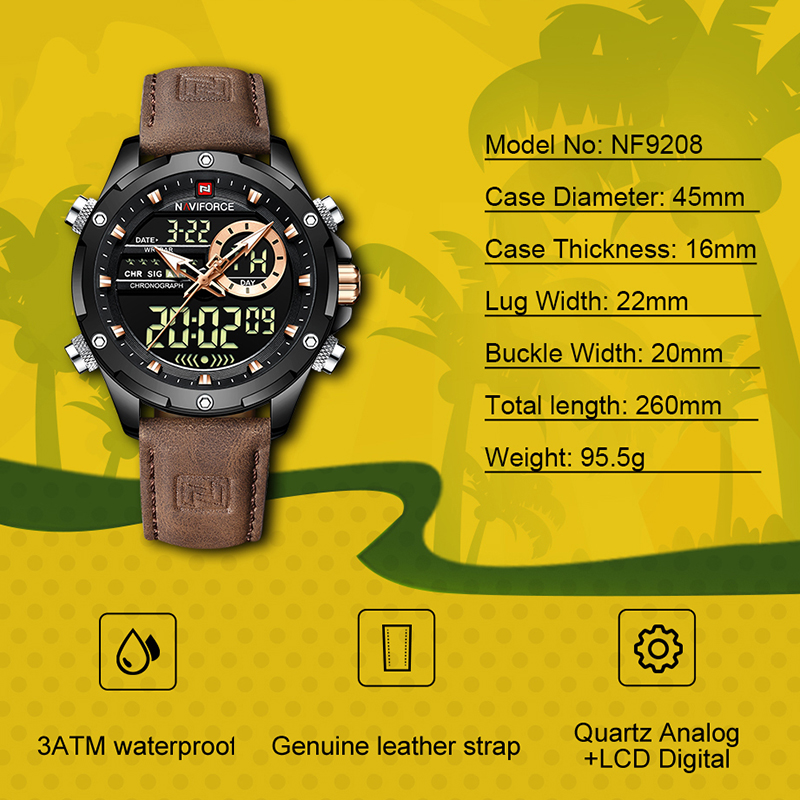 New NAVIFORCE Men Watches Quar - огляд і ціна Luxury Watch Maker