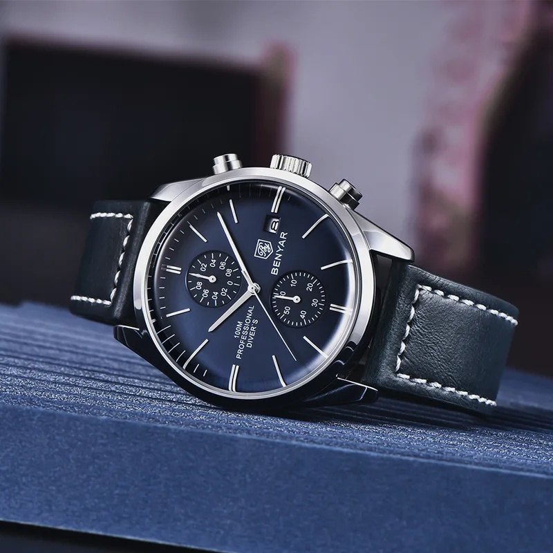 BENYAR Leather Men Quartz Wris - огляд і ціна Luxury Watch Maker