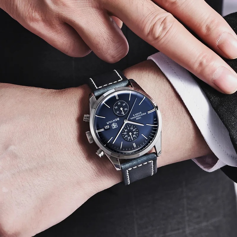 BENYAR Leather Men Quartz Wris - огляд і ціна Luxury Watch Maker